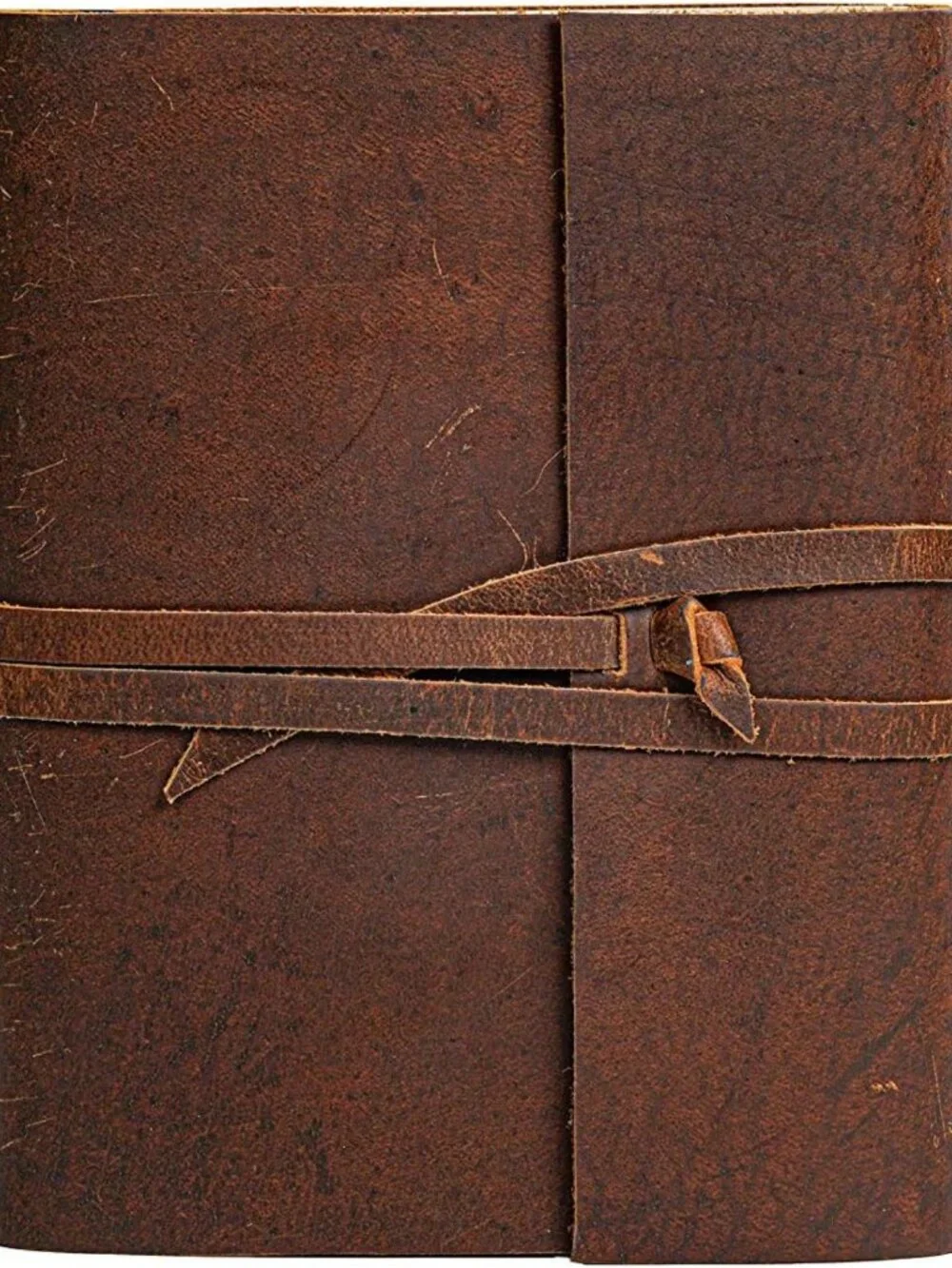 Rustic Leather Journal Notebook - Vintage Handmade Diary with 300 Unlined Pages